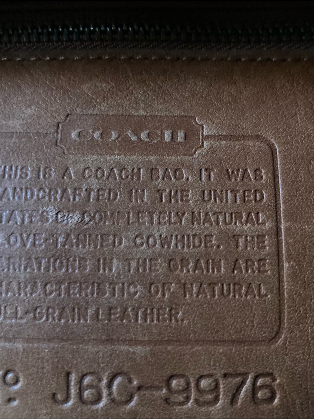 Vintage Coach Brown Leather Crossbody Bag - Picture 4 of 5